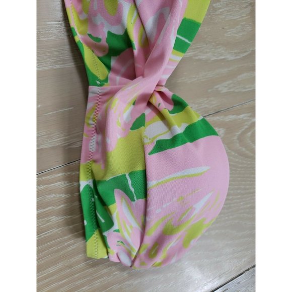 LILLY PULITZER Target Women's SMALL Fan Dance Padded Bandeau Bikini Swimsuit Top - Picture 3 of 8
